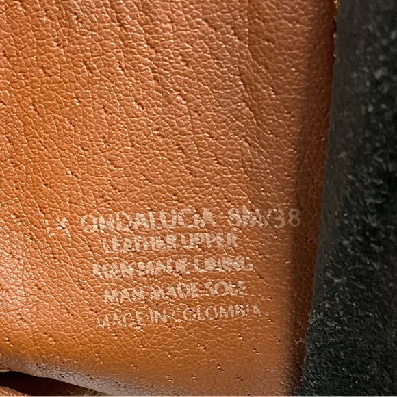 Lucky Brand Moto Boot Ondalucia Zipper Buckle Leather Combat Platform Chunky - Picture 11 of 11